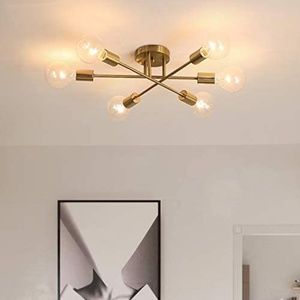Mid Century Modern 6 - Light Sputnik Chandelier